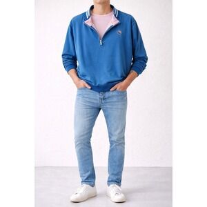 Puma Cloud9 Track Jacket Men's 2XL Blue Half Zip Athletic Jacket